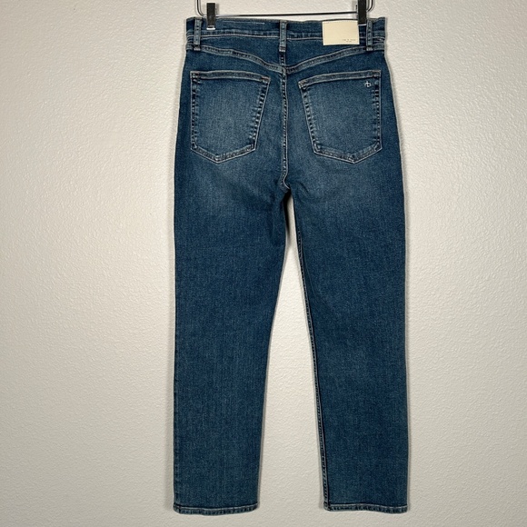 Rag & Bone women size 29 Wren high rise ankle slim jeans Sadie blue medium wash - Picture 4 of 10